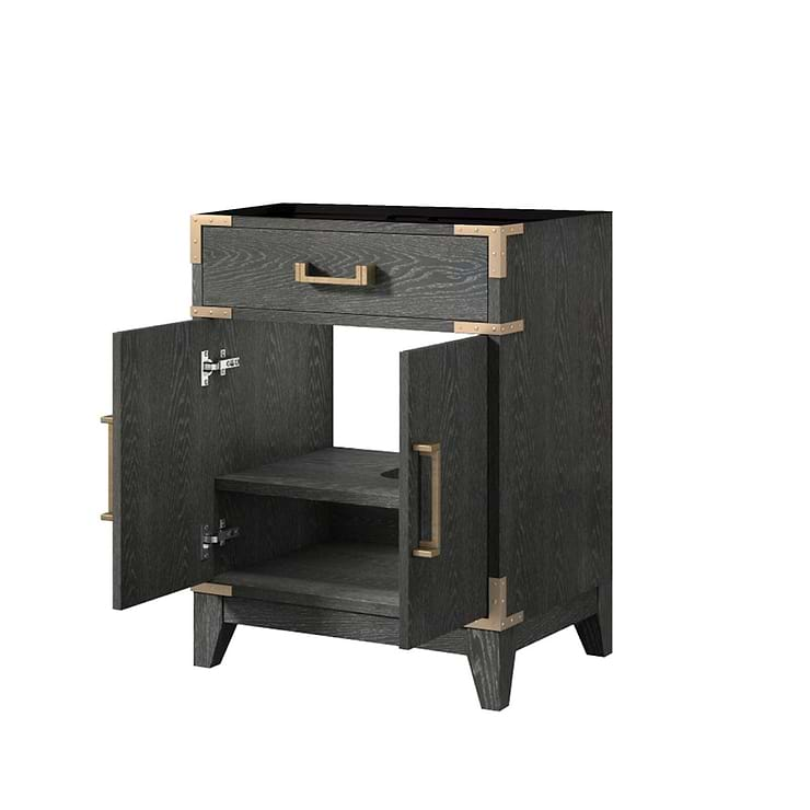 Aiden Black Oak 24" Single Vanity without Top