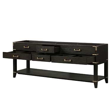 Calico Black Oak 84" Double Vanity without Top