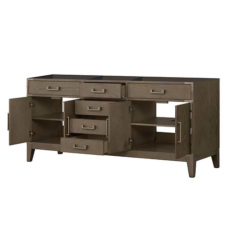 Aiden Gray Oak 72" Single Vanity without Top