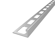 Essential Satin Silver 8 mm L-Shape Aluminum Tile Edging Trim