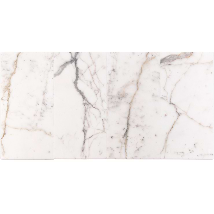 Calacatta 12x24 Polished Marble Tile