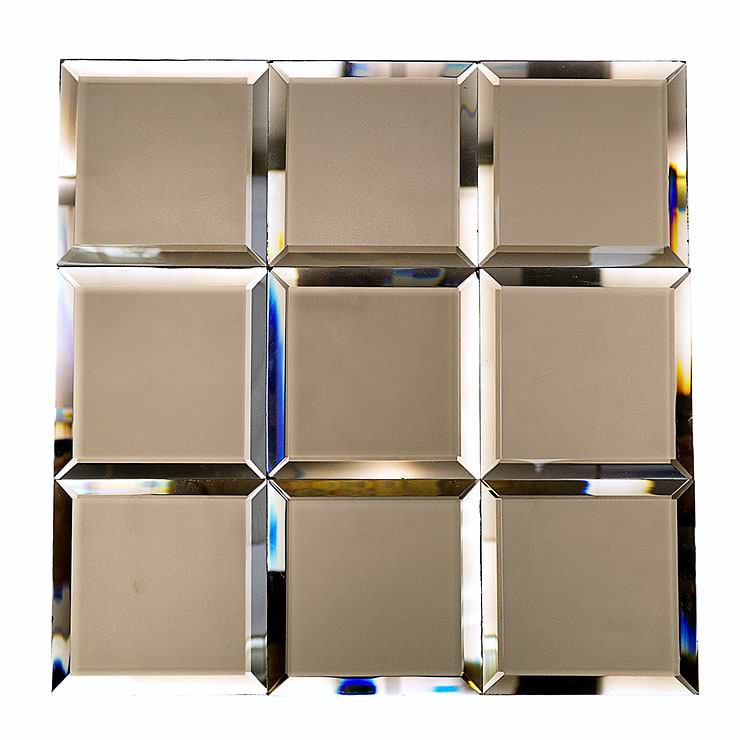 Bronze Beveled 4x4 Mirror Tile