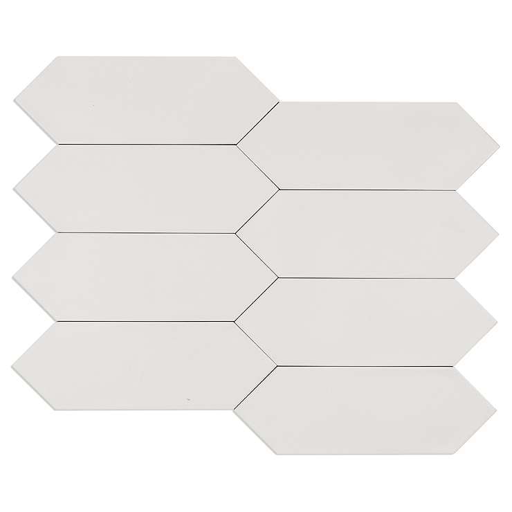 Aliante White 4x12 Porcelain Tile 