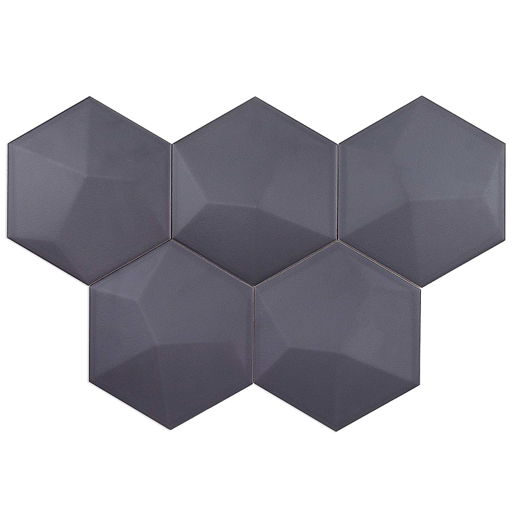 Exagoni Dimension Grafito Matte Hexagon Ceramic Tile