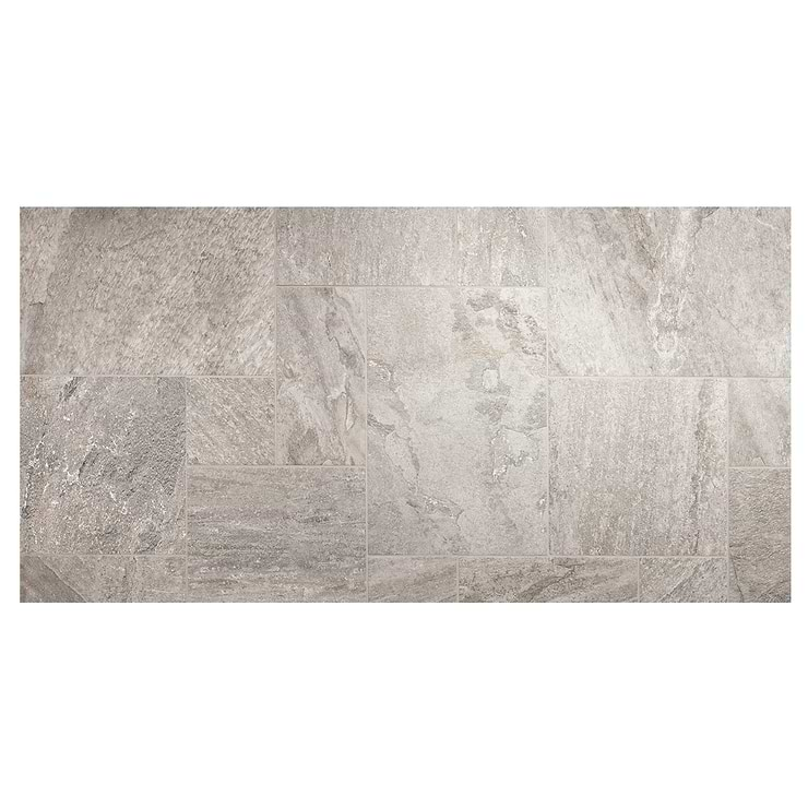 Shala Storm Gray French Pattern Matte Porcelain Tile