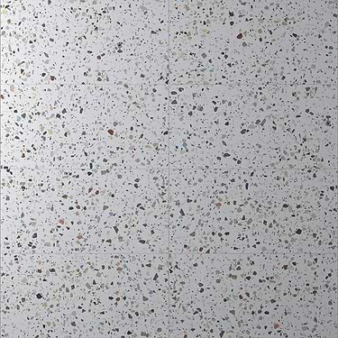 Bejeweled White Multicolor 24x48 Terrazzo Look Polished Porcelain Tile