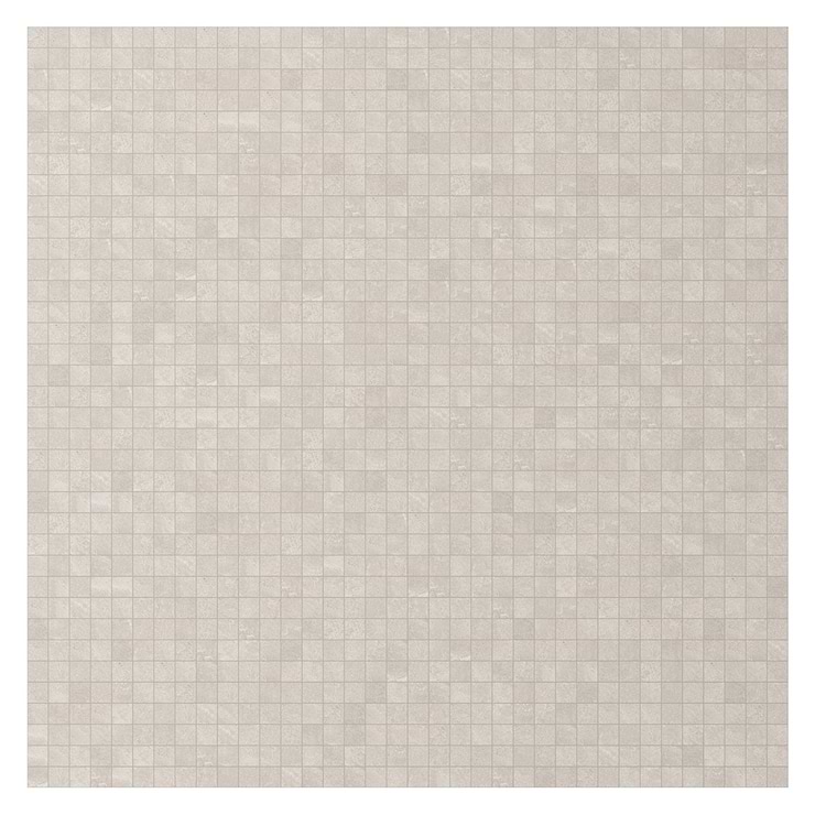 Era Linen White 2x2 Limestone Look Matte Porcelain Mosaic Tile