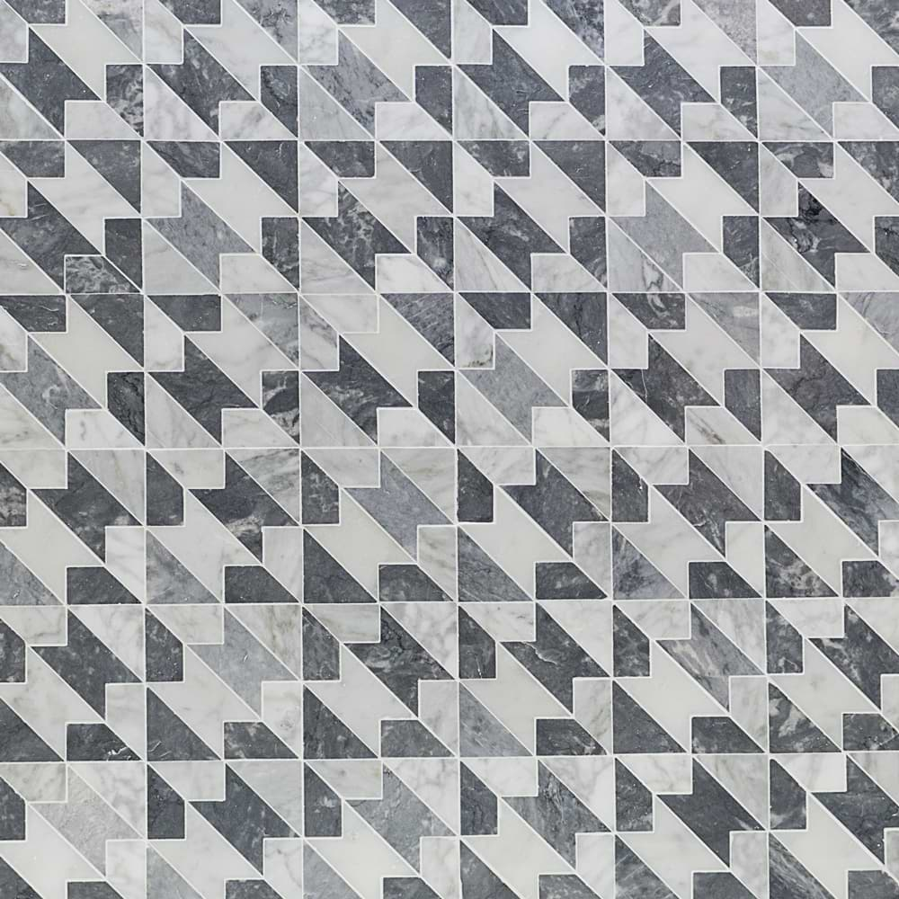 Krista Watterworth Lovehound Gray Polished Marble Tile