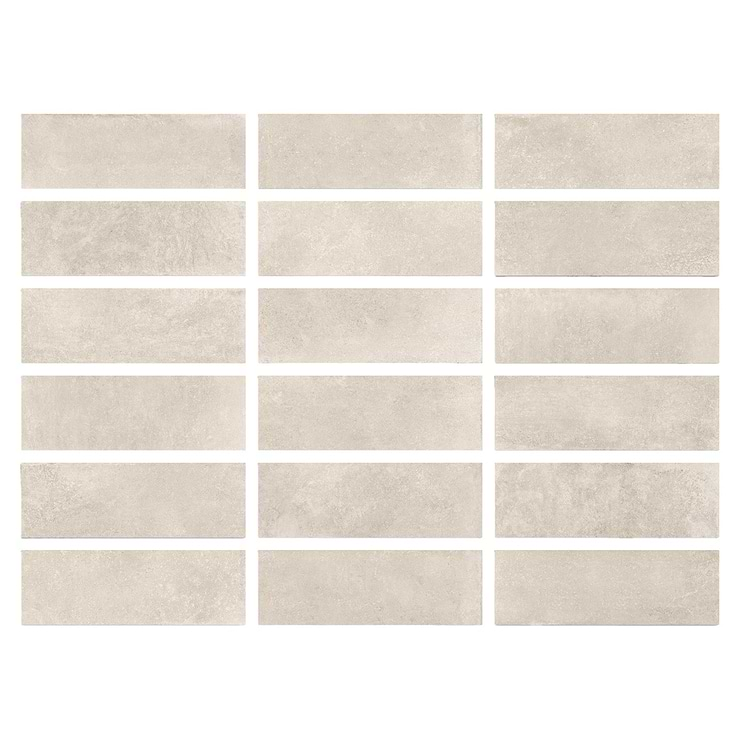 Stoneside Cream Beige 12x36 Matte Ceramic Tile