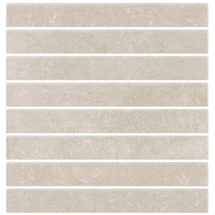 Stoneside Cream Beige 3x24 Porcelain Matte Bullnose