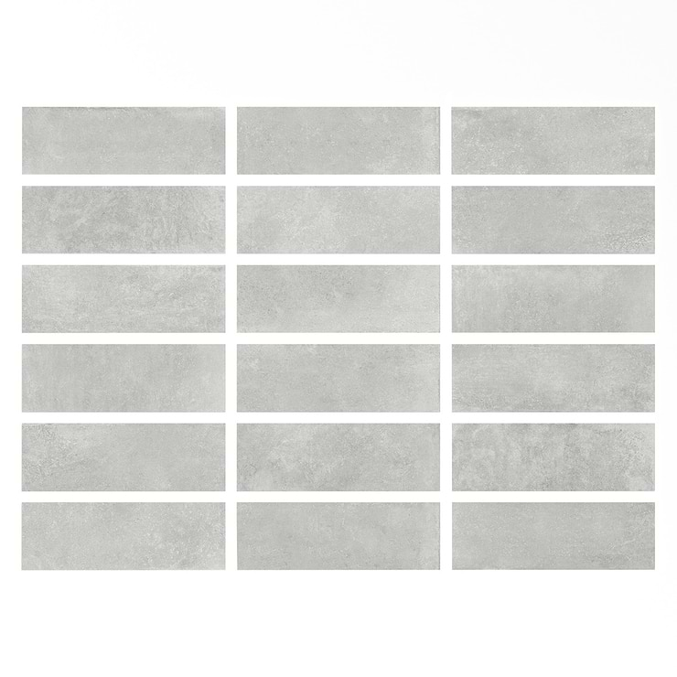 Stoneside Pearl Gray 12x36 Matte Ceramic Tile