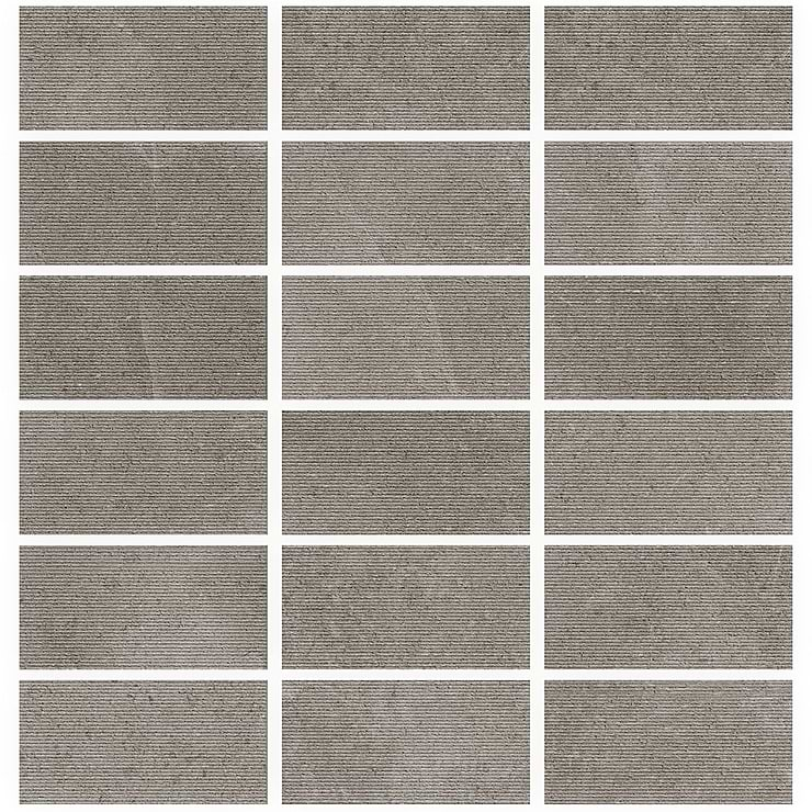 New Rock Tortora Beige 12x24 Chiseled Limestone Look Matte Porcelain Tile 