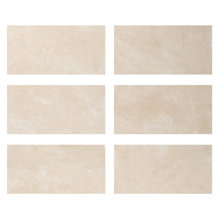 Era Crema Beige 12x24 Limestone Look Matte Porcelain Tile