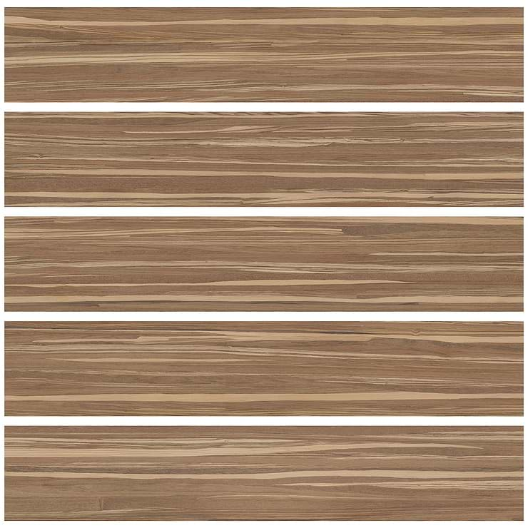 Willow Walnut Brown 8x48 Wood Look Matte Porcelain Tile