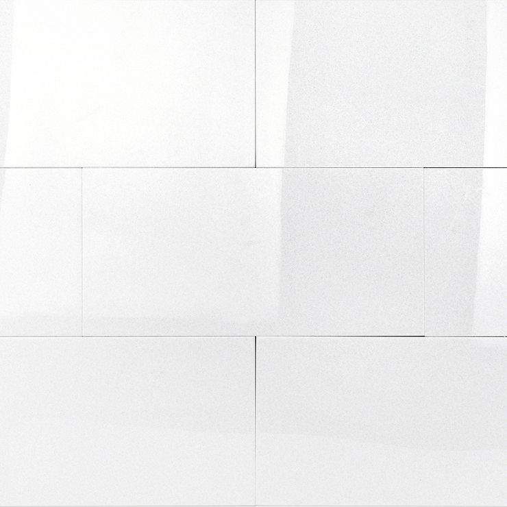 Simple White 6x12 Crystallized Thassos Tile