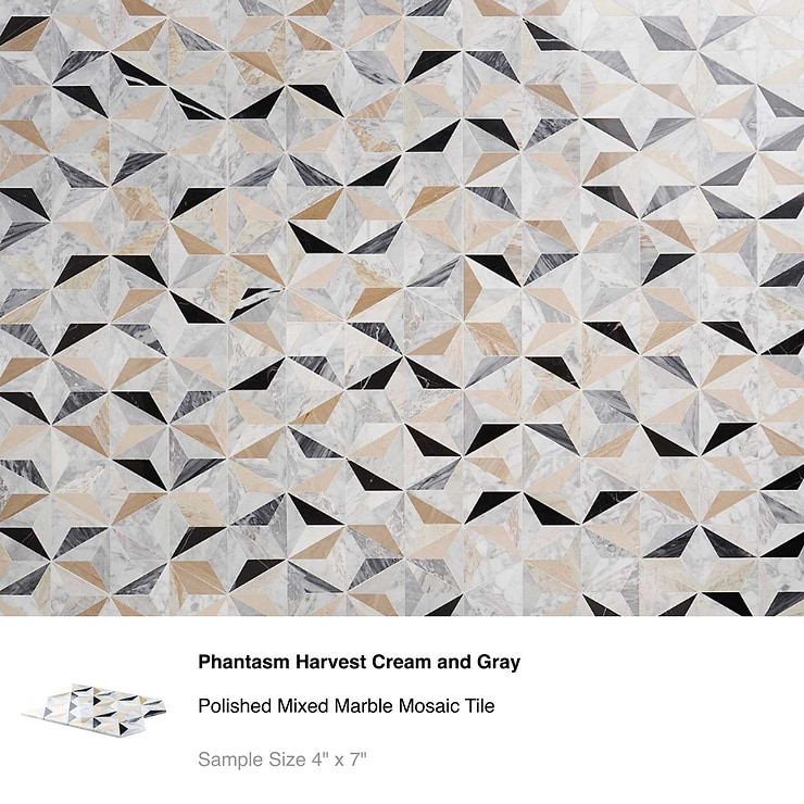 Top Selling Art Deco Marble Tiles Sample Bundle (5)