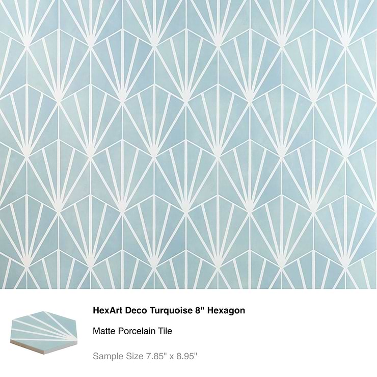 Top Selling Blue Encaustic Porcelain Wall Tiles Sample Bundle (5)