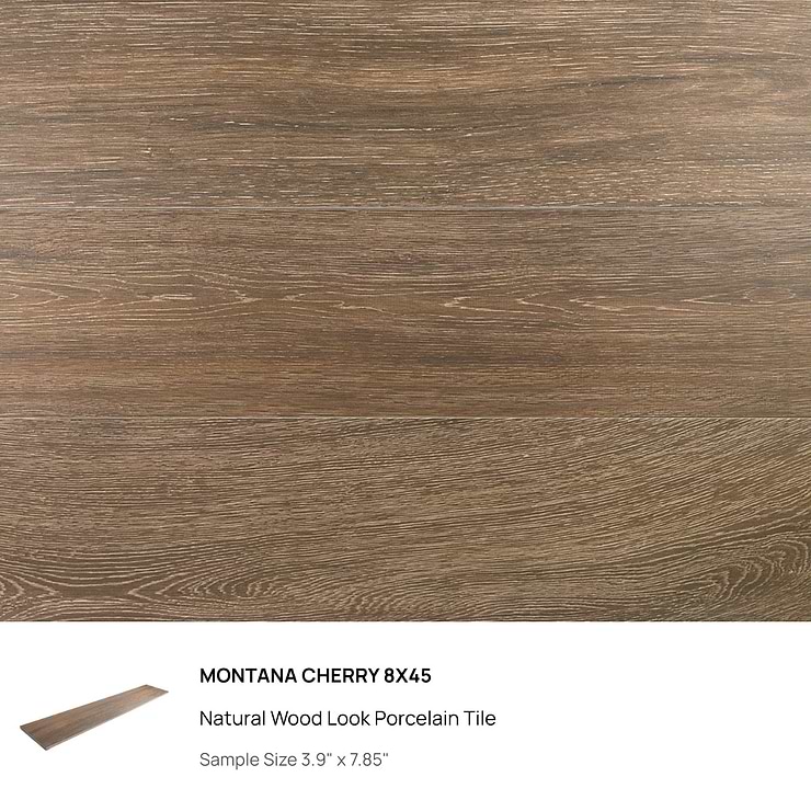 Top Selling Dark Wood Look Plank Porcelain Tiles Sample Bundle (5)