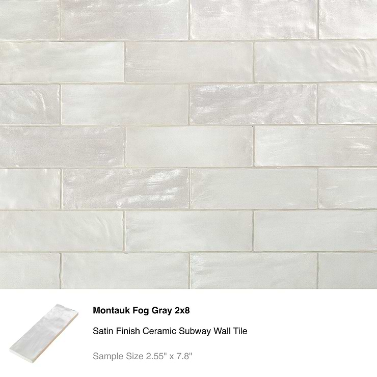 Top Selling Gray Porcelain and Ceramic Subway Tiles Sample Bundle (5)