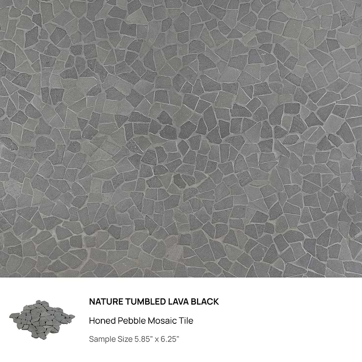 Top Selling Gray Pebblestone Mosaic Tiles Sample Bundle (5)