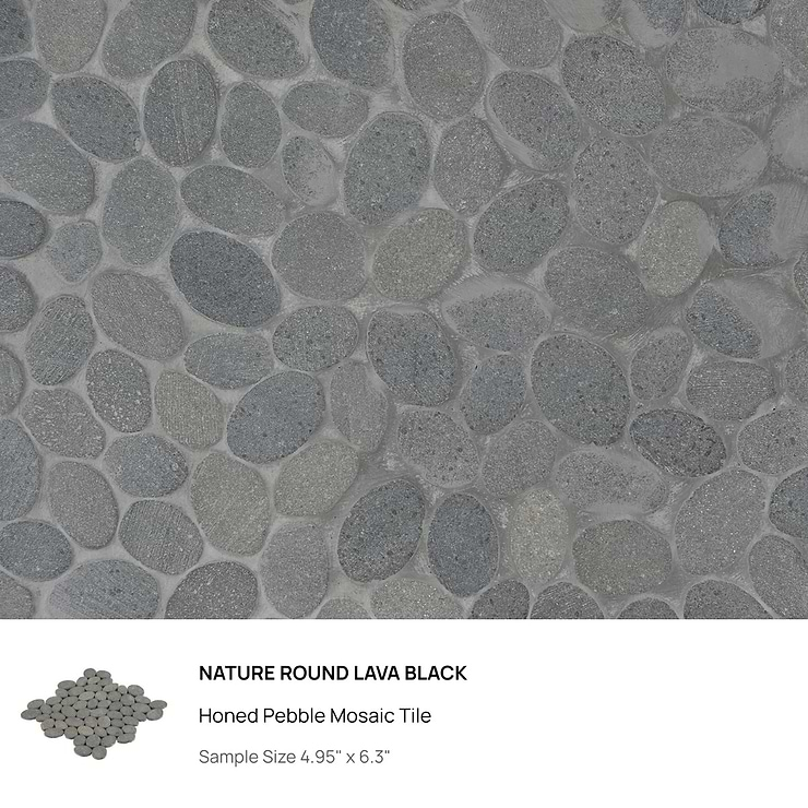 Top Selling Gray Pebblestone Mosaic Tiles Sample Bundle (5)