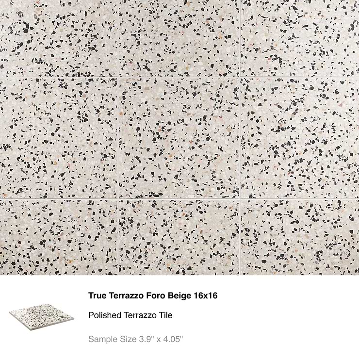 Top Selling Light Color Real Terrazzo Tiles Sample Bundle (5)