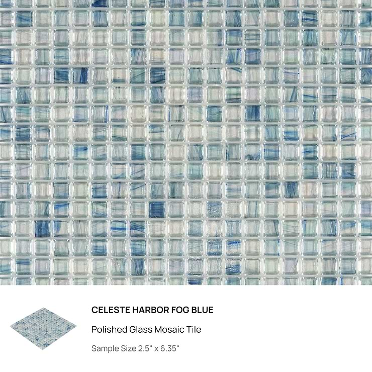 Top Selling Pool Glass Tiles Sample Bundle (5)