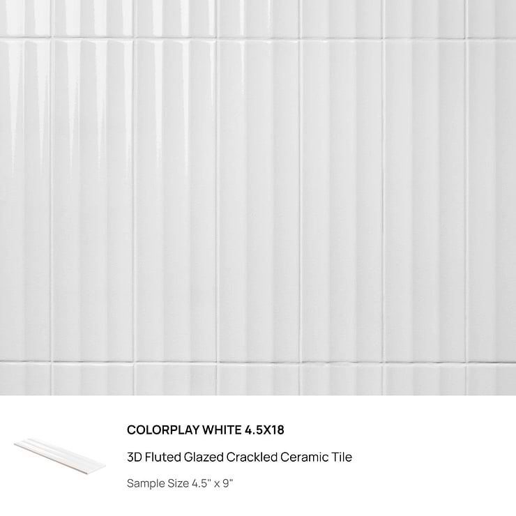 Top Selling White 3D Porcelain and Ceramic Tiles Sample Bundle (5)