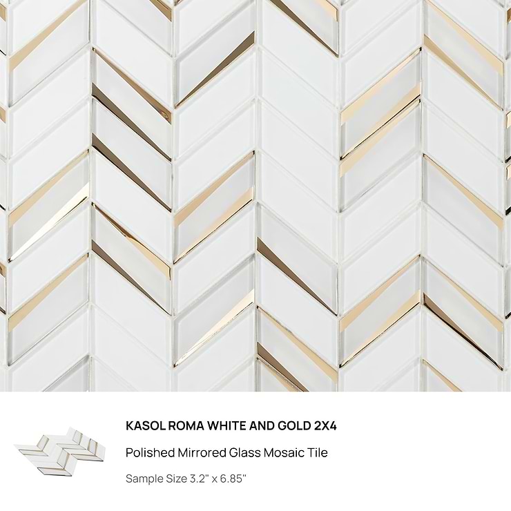 Top Selling White & Brass Mixed Material Tiles Sample Bundle (5)