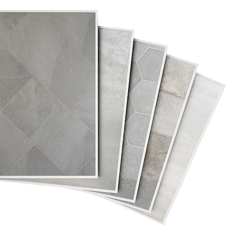 Top Selling Gray Floor Porcelain Tiles Sample Bundle (5)