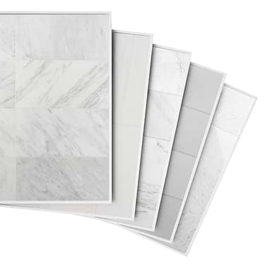 Sample Bundle 5 Best Selling White Marble 12x24 Bathroom Tiles