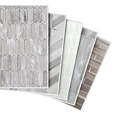 Sample Bundle 5 Best Selling Gray Metallic Glass Backsplash Tiles