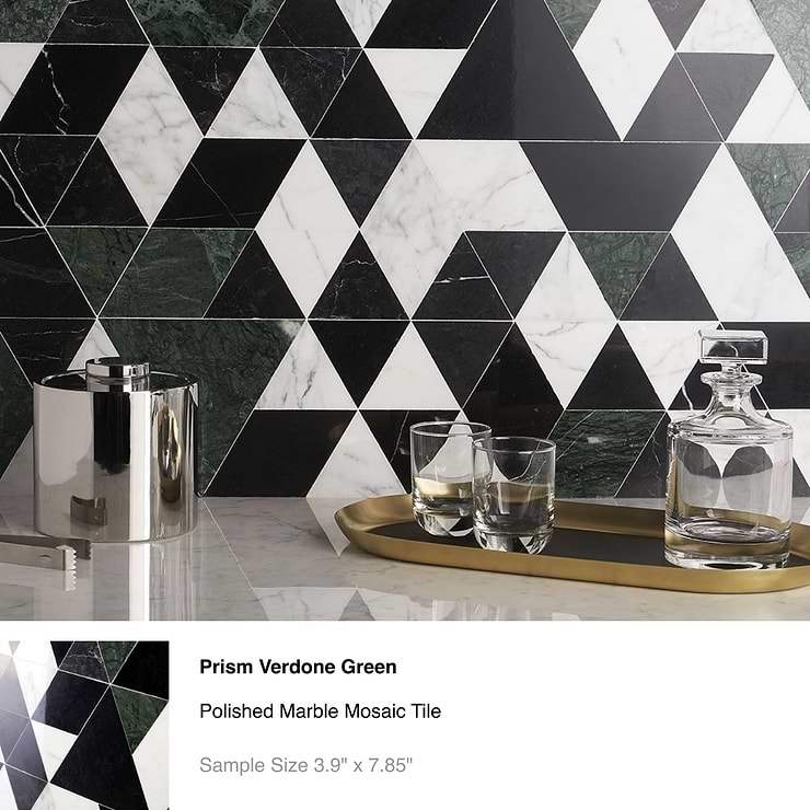 Top Selling Art Deco Marble Tiles Sample Bundle (5)