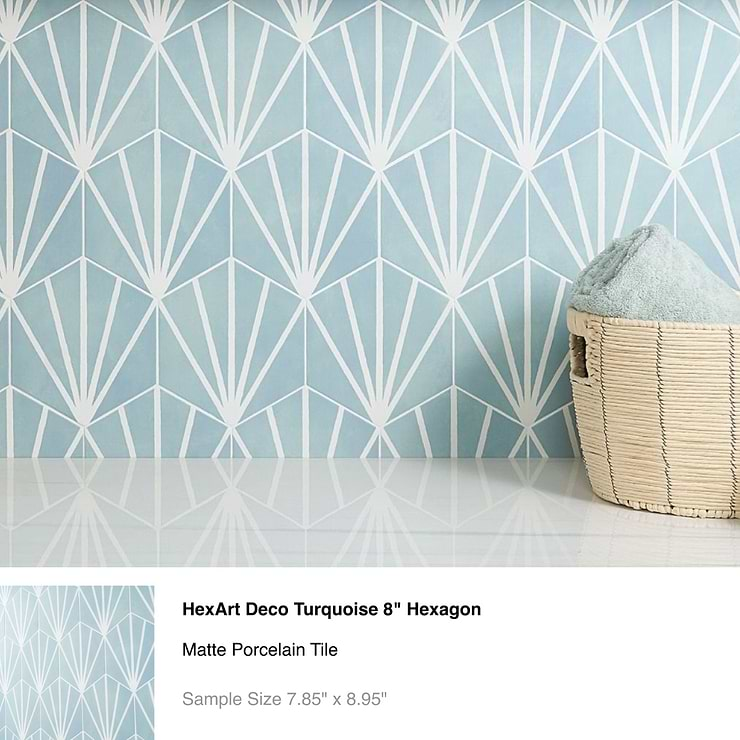 Top Selling Blue Encaustic Porcelain Wall Tiles Sample Bundle (5)