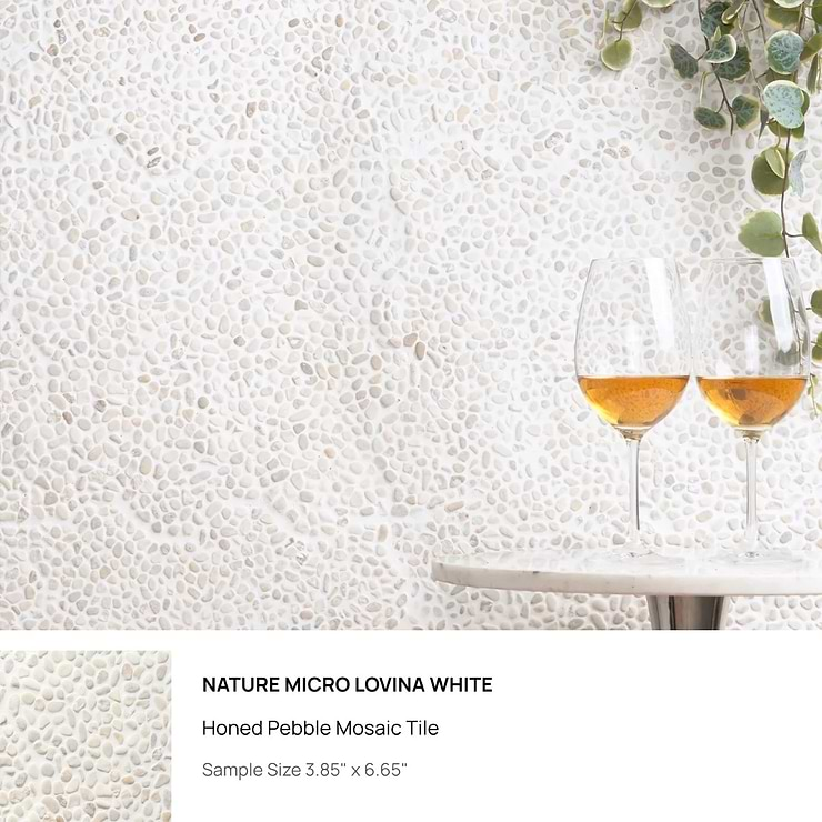 Top Selling Cream Pebblestone Mosaic Tiles Sample Bundle (5)