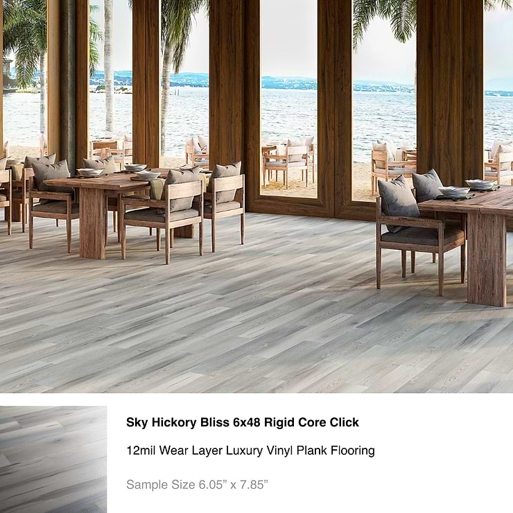 Top Selling Cool Gray Luxury Vinyl Flooring Tiles Sample Bundle (5)