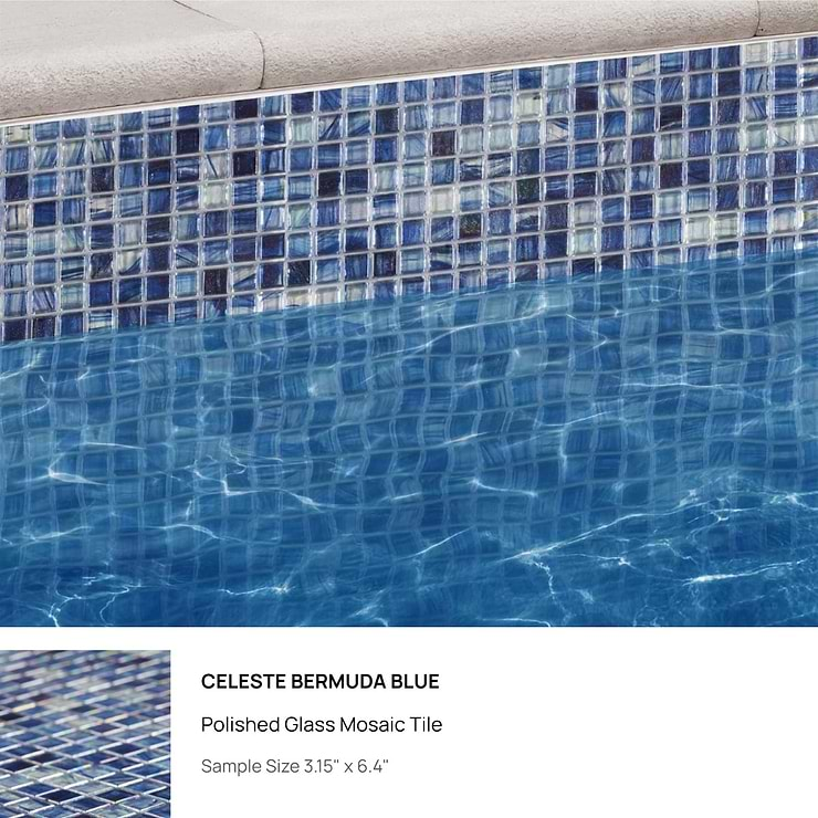 Top Selling Pool Glass Tiles Sample Bundle (5)