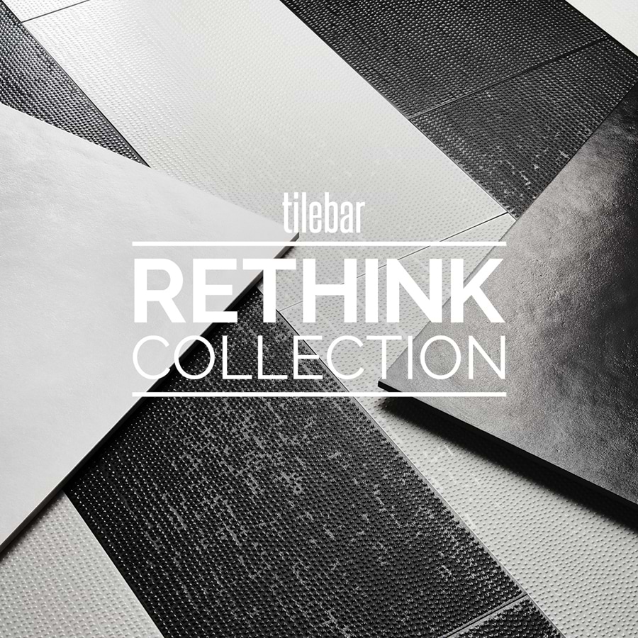 Rethink Decoro Leather Black 12x24 Textured Matte Porcelain Tile