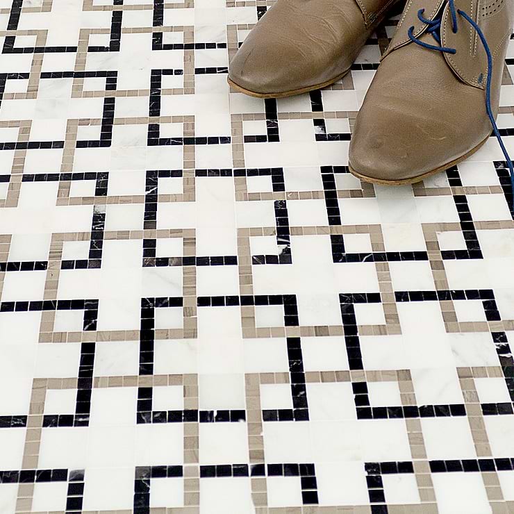 Labyrinth Marble Tile