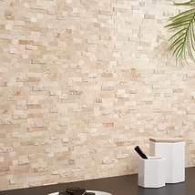 Mini Brick LPS Crema Beige Peel & Stick Self Adhesive Polished Stone Mosaic Tile