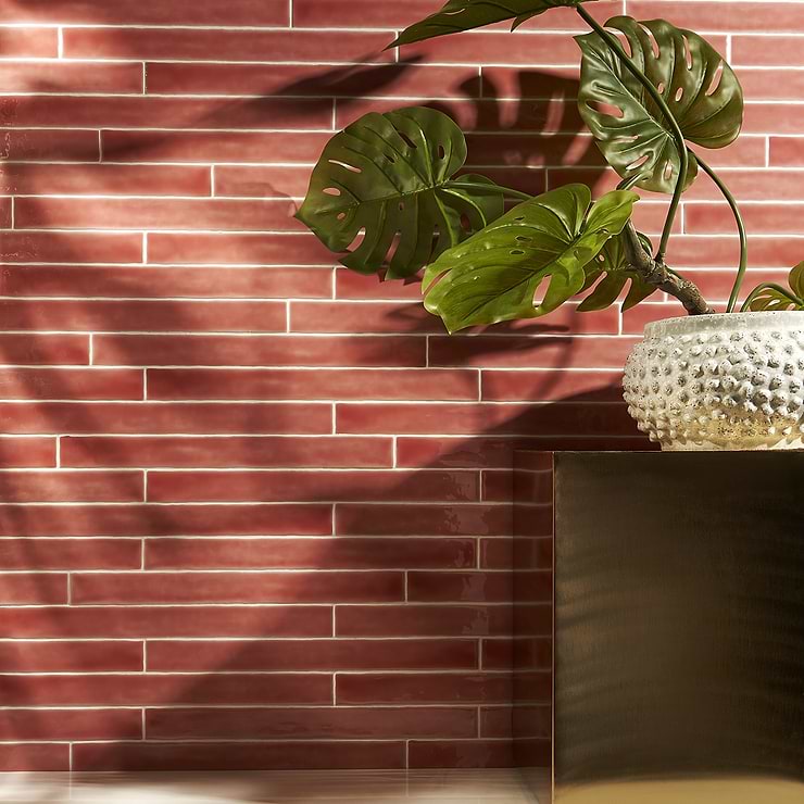 Carolina Coral Pink 2x20 Polished Ceramic Wall Tile