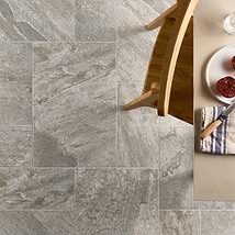 Shala Storm Gray French Pattern Matte Porcelain Tile