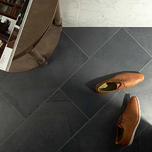 Fordham Nero 12x24 Black Matte Porcelain Floor and Wall Tile
