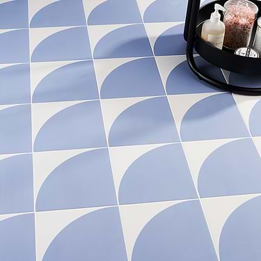 Maddox Deco Azul 8X8 Matte Porcelain Tile by Stacy Garcia