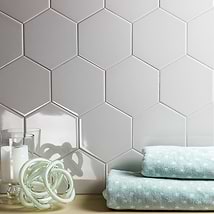 Exagoni Hexagon Puro Perla Polished Ceramic Wall Tile