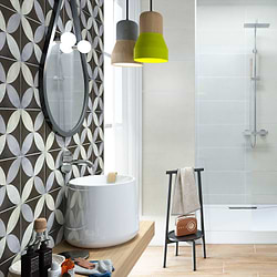 Encaustic Look Porcelain Tile for Backsplash,Kitchen Floor,Bathroom Floor,Kitchen Wall,Bathroom Wall,Shower Wall,Shower Floor,Commercial Floor