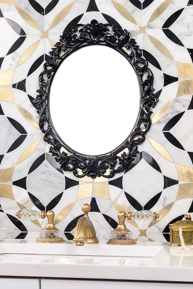 Kaleidoscope Magnifique Marble Tile