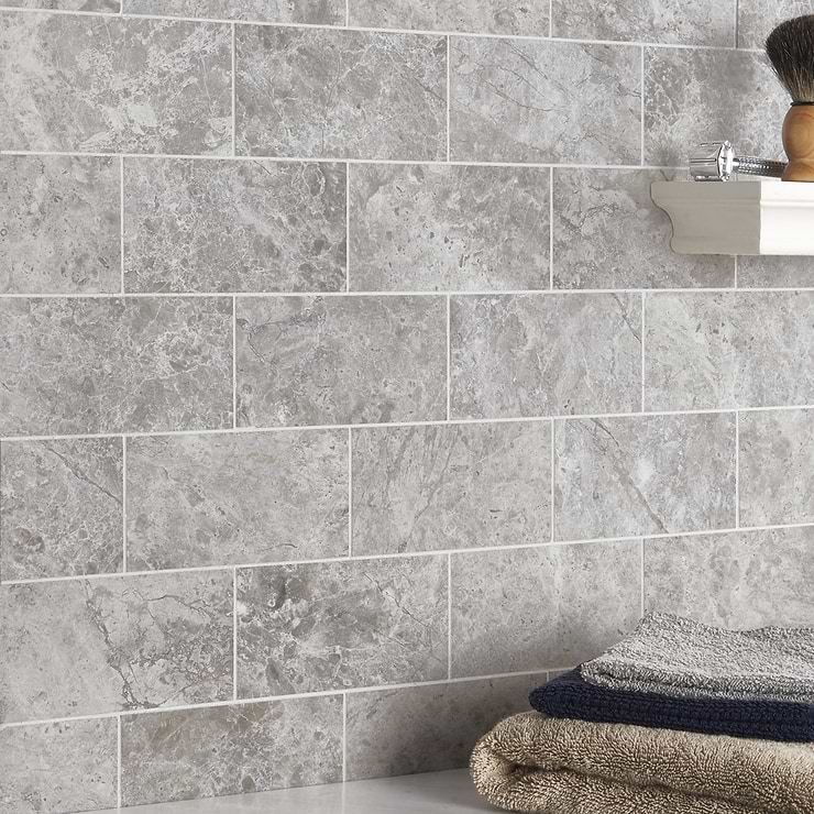 Tundra Gray 3x6 Honed Limestone Tile