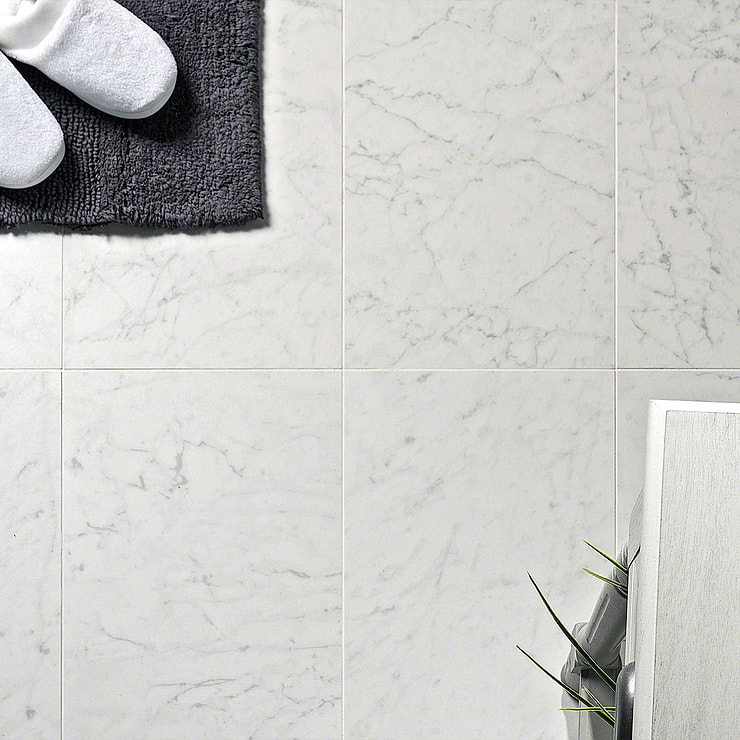 Marble Tech Bianco Gioia 12x24 Matte Porcelain Tile 
