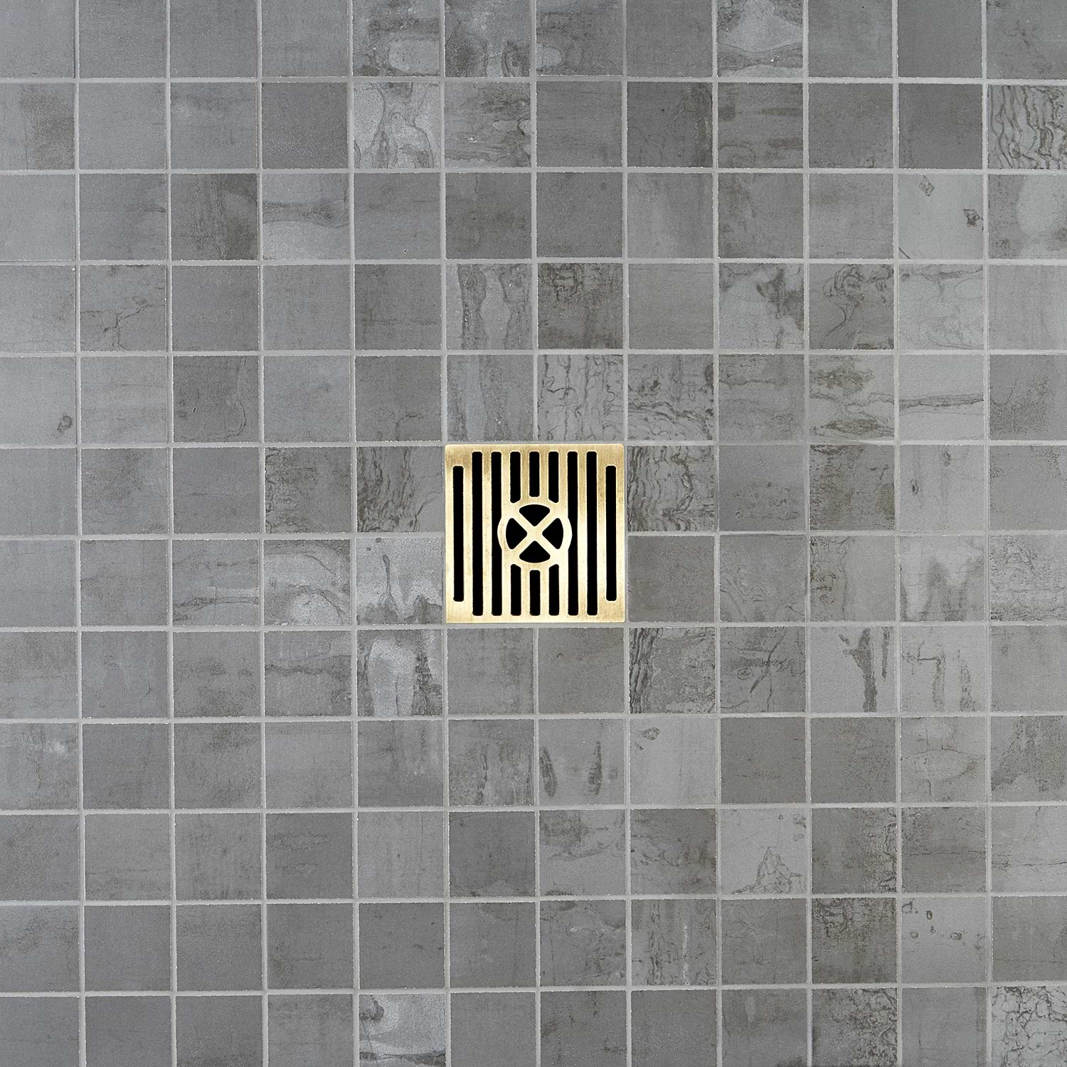 Inspira Steel Gray 2x2 Matte Porcelain Mosaic by Angela Harris